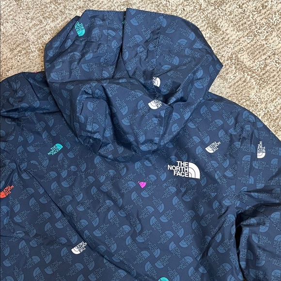 The North Face Toddler Antora Gore-Tex Navy Logo Hooded Rain Jacket—Unisex 4T - Picture 11 of 12